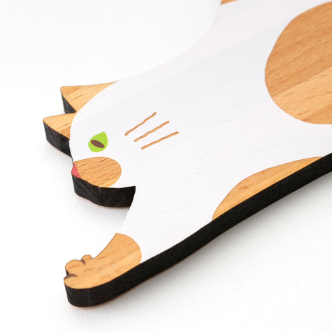ねこまみれ のびる 白