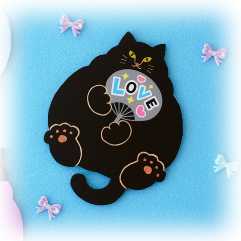 ねこまみれ　推し色　黒