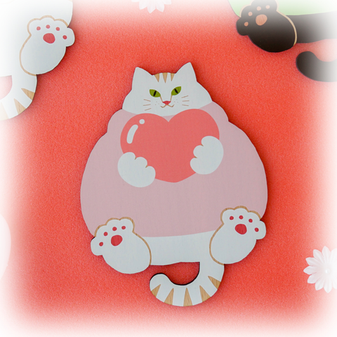 ねこまみれ　推し色　ピンク