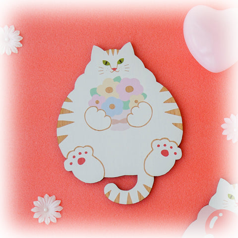 ねこまみれ　推し色　白