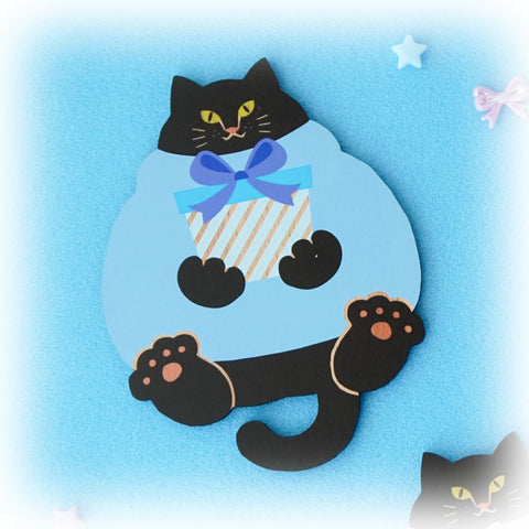 ねこまみれ　推し色　青